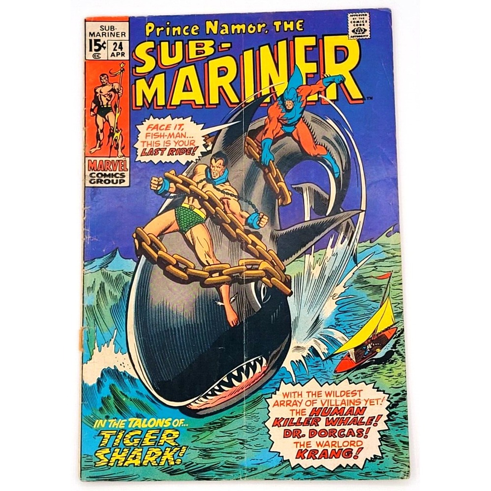 SUB-MARINER #24 (1970) / VG / BUSCEMA COVER ART BRONZE AGE